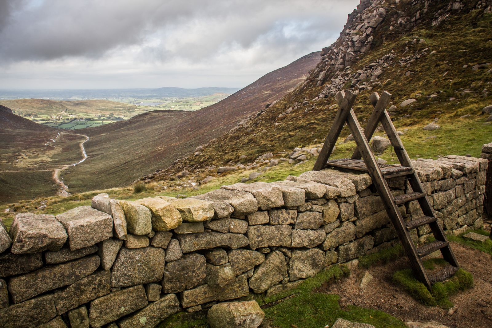 Hare’s Gap and the Mourne Wall.